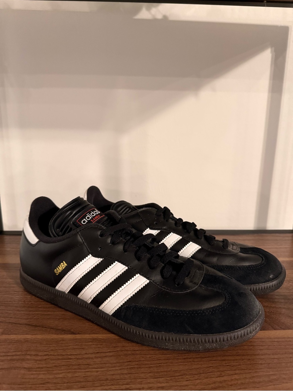 adidas Samba Men's Black / White Leather Sneakers